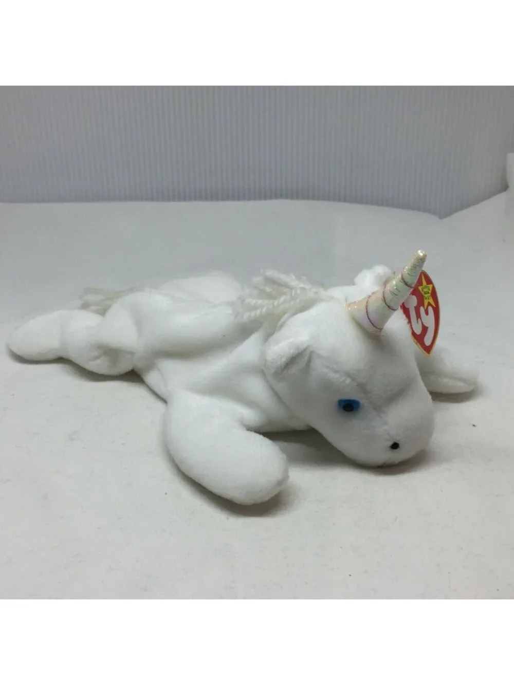 Ty Beanie Baby Mystic Unicorn Plush Toy White With Tags 1994 Vintage Collectible